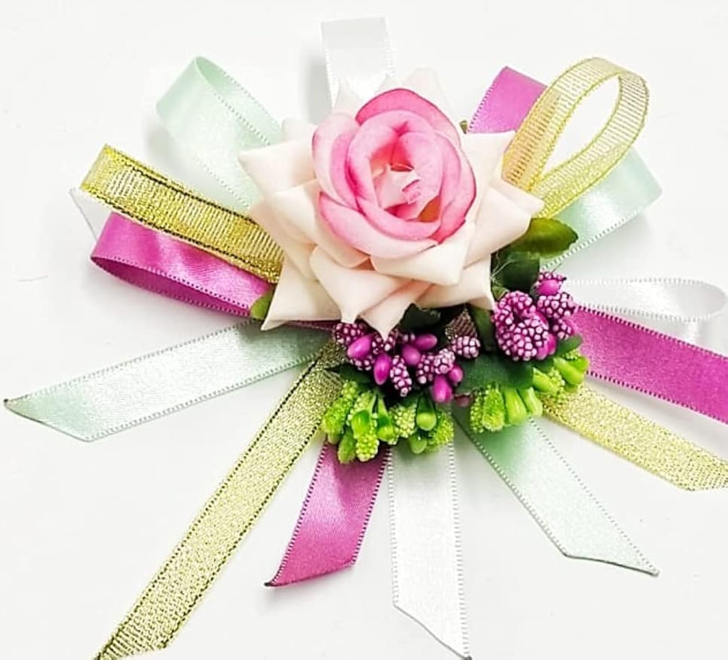 WS Wrap Shap Pink Rose Artificial Flower Bunch for Hamper, Decoration, Gifting, Trousseau Packing (3) (B09H112SJ2) Amazon Price History, Amazon Price Tracker