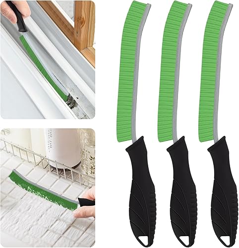 Miniatura 7 de SXHYF Cepillo de limpieza de hendiduras de cerdas duras, cepillo multifuncional de limpieza de huecos, cepillo de limpieza de baño, cepillo de