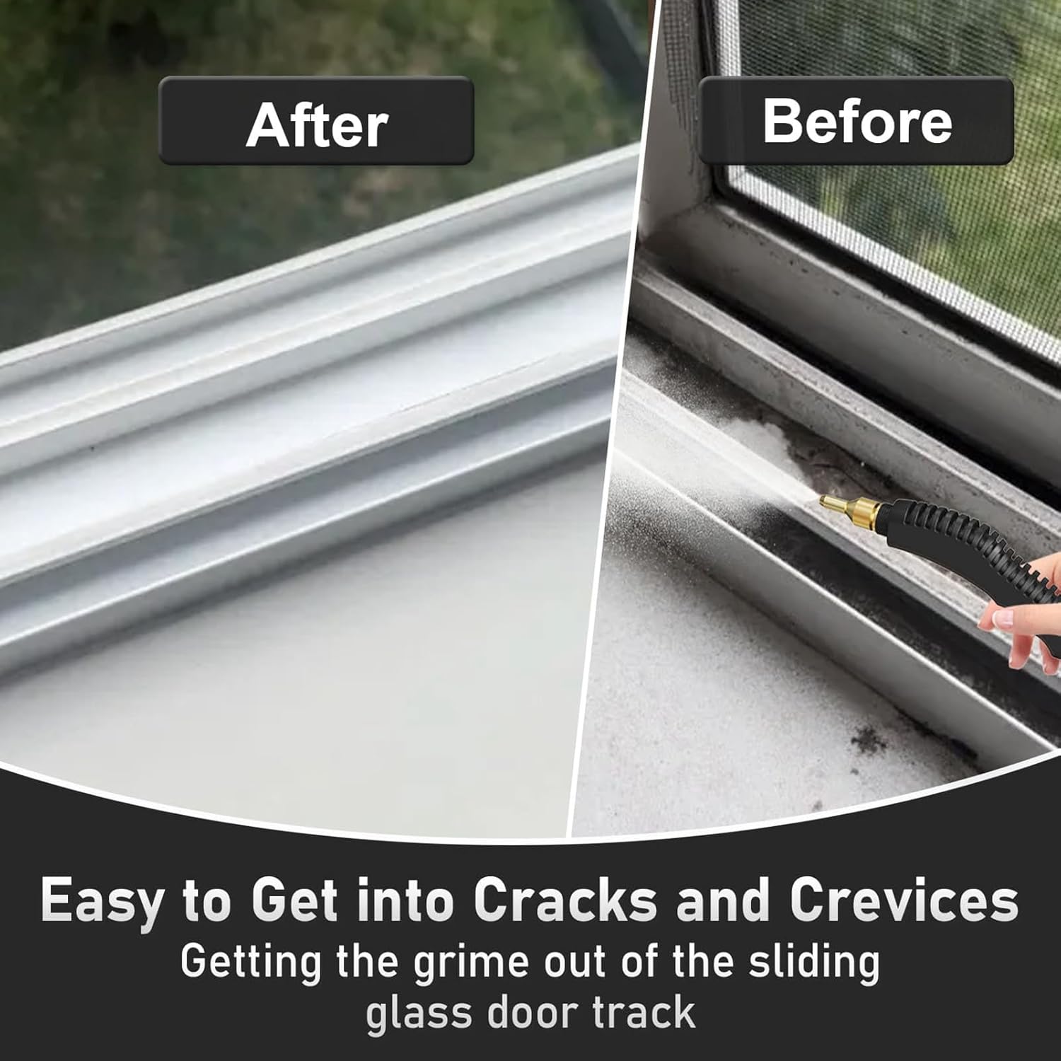 Handheld Steam Cleaner, 1200ml Portable High Temperature Pressurized Cleaner with 2m Spray Gun, 6 Adjustable Settings, for Home Furniture, Clothes, Kitchen, Bathroom