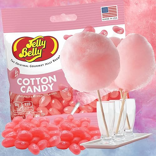 Miniatura 4 de Jelly Bean - Frijoles de algodón con sabor a caramelo, caramelo masticable gourmet con temática de carnaval rosa para niños o niñas, dulces en bolsa