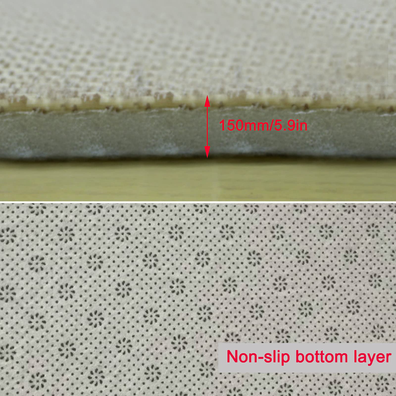 100 % natürlicher Bambusteppich, bequeme Bambusmatte, große Rattan-Matratze, Sommer-Bodenmatte, 1,5 cm dick, für Flur, Wohnzimmer, Schlafzimmer, personalisierbar (B 100 x H 260 cm, 39 x 102 cm)