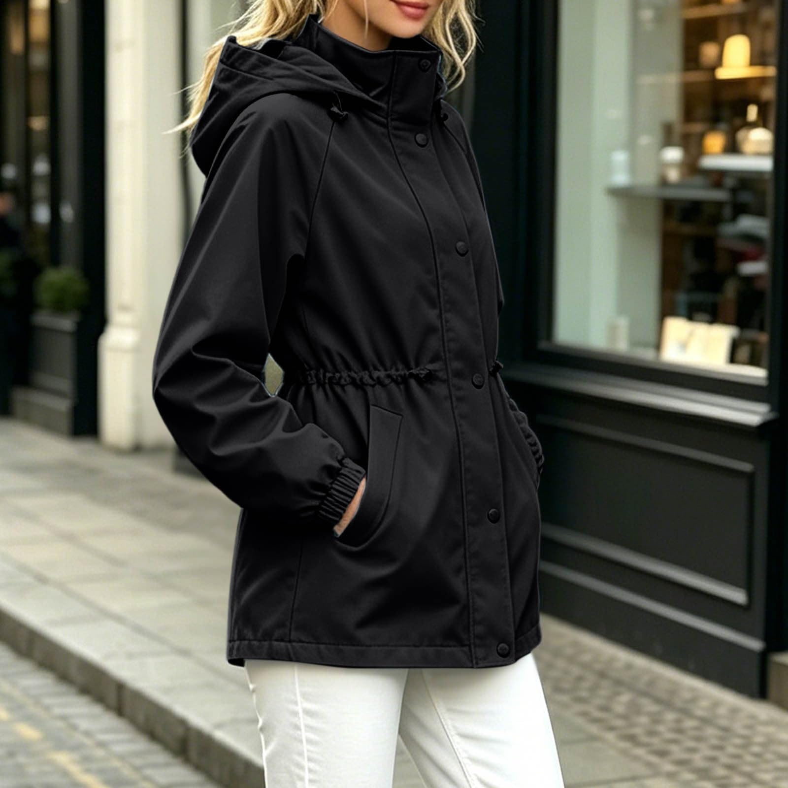 Jamicy Veste Femme Streetwear Quotidien Blouson Chic Confortable Manteau