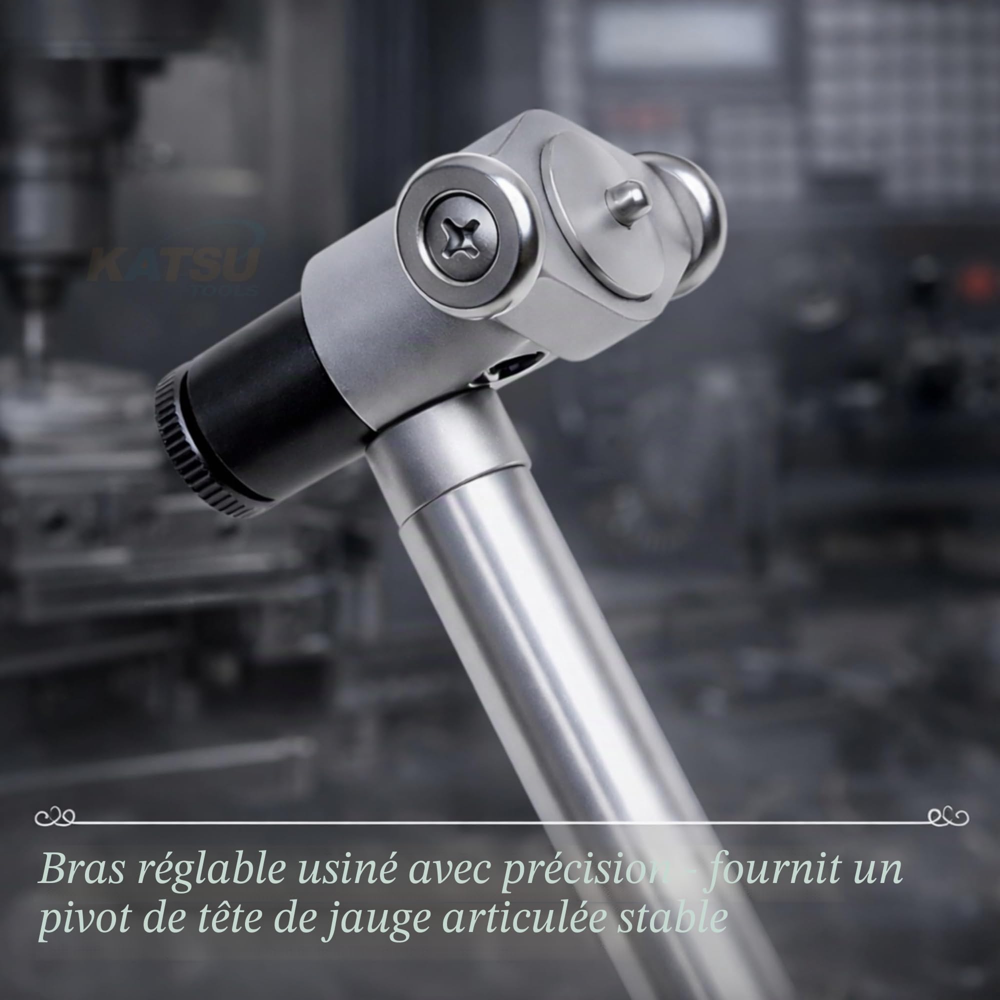 KATSU Jauges d'Alésage, 50-160mm Métrique 0,01mm Précision Indicateur de Diamètre d'Alésage à Cadran Kit d'Outils de Mesure de Fraisage de Trou Interne de Cylindre de Moteur 401115