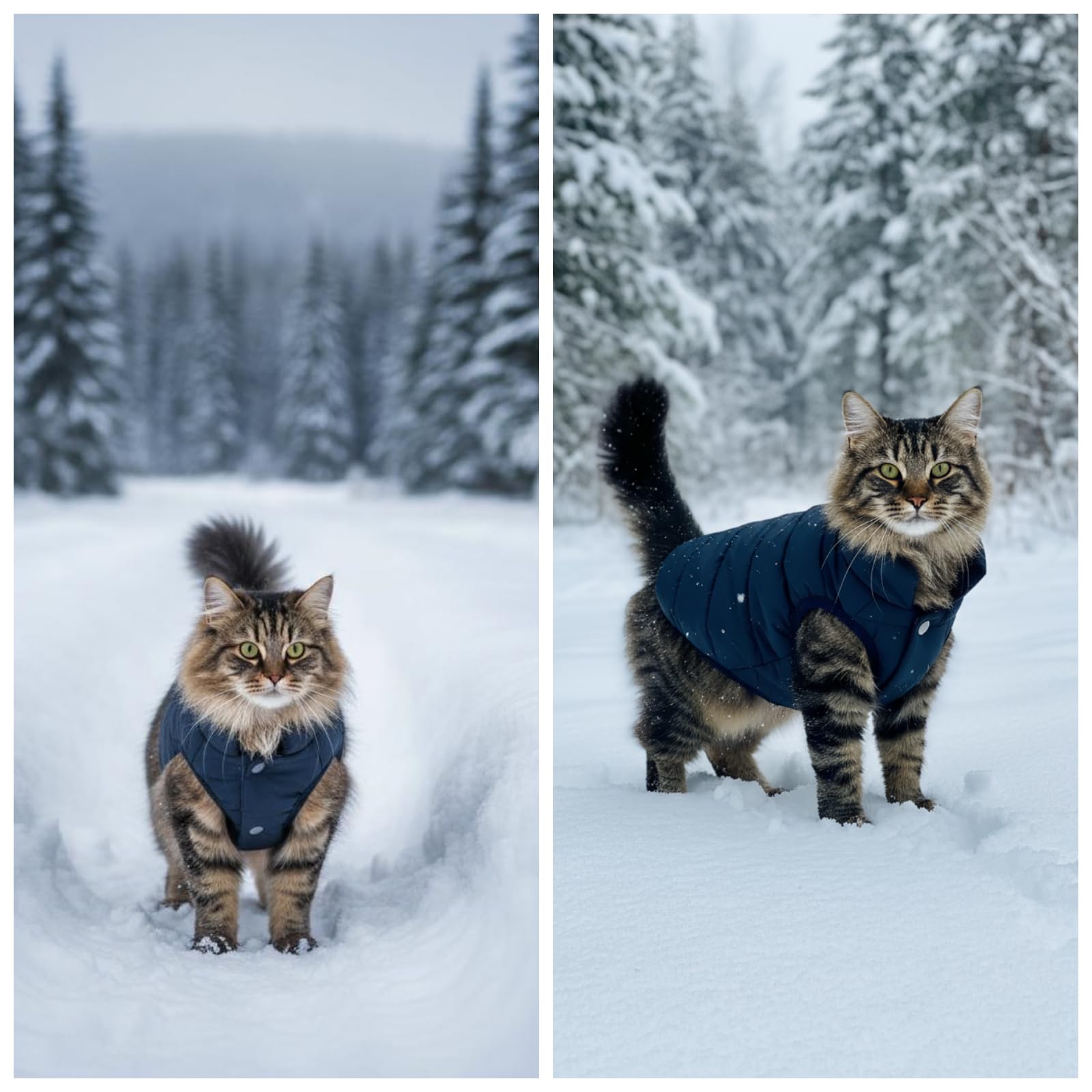 ASENKU Cappotto Cane Impermeabili Invernale, Cappottino Cane Calda Giacca per Cani Taglia Piccola Media Grande, Cappotto Gilet per Cani con Fodera in Lana Protegge Dal Freddo