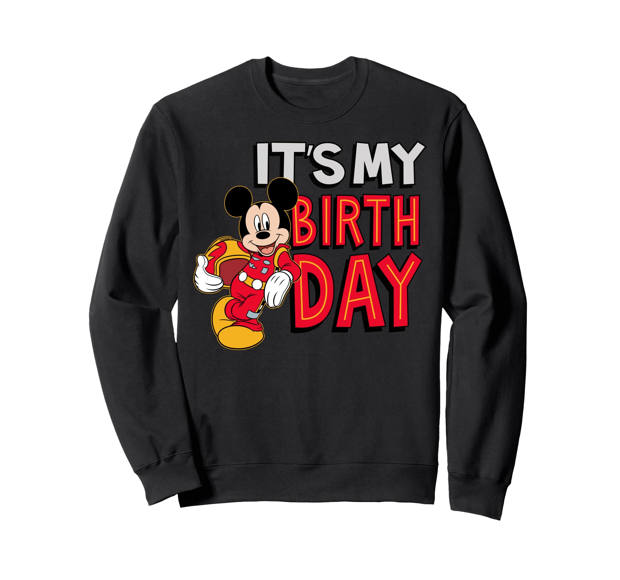 Sweatshirt Mickey Bday Disney Junior pull col rond enfant - 3