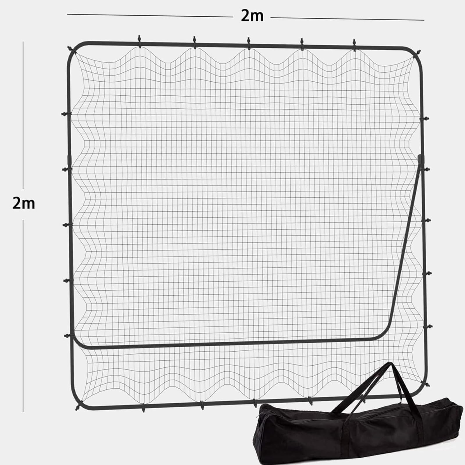 Tenniswand Garten - EIN Verstellbarer Tennis Rebounder - das perfekte Tennis Reaktionsnetz für Tennis Training