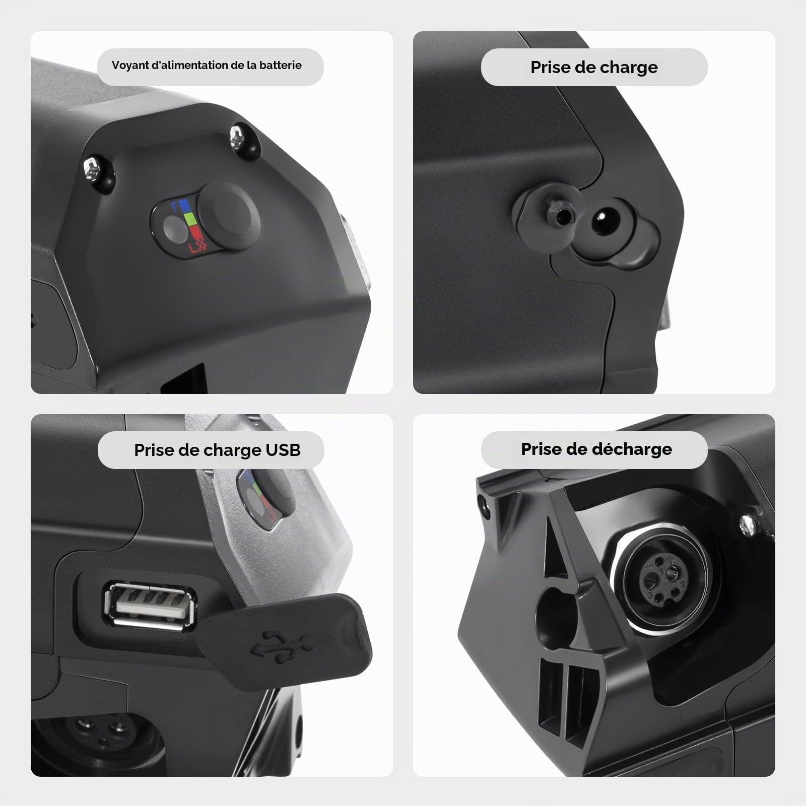 YOSE POWER Ebike Batterie 36V 12.8Ah JY Pro 5 Broches pour Moteur 36V 50W- 800 W avec USB pour vélo électrique Surpass,Nakamura