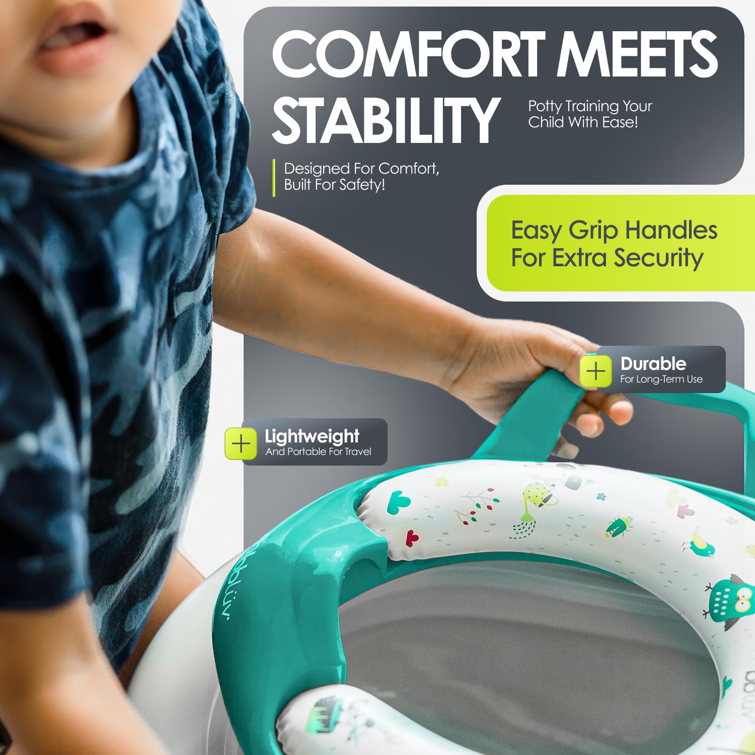 bblüv - Pöti - Support de toilette pour l'apprentissage de la propreté - Turquoise Aqua
