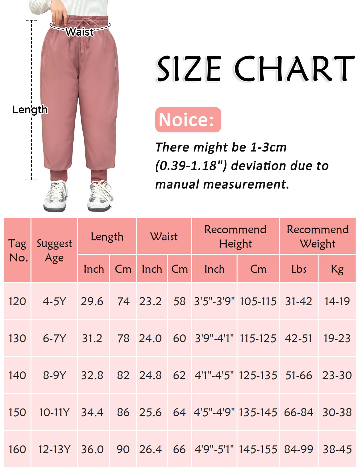 SEAUR Pantalons de Ski pour Enfants Pantalon en Duvet Chaud Ultra Garçons Filles Pantalons de Neige pour Enfant Unisexe Hiver