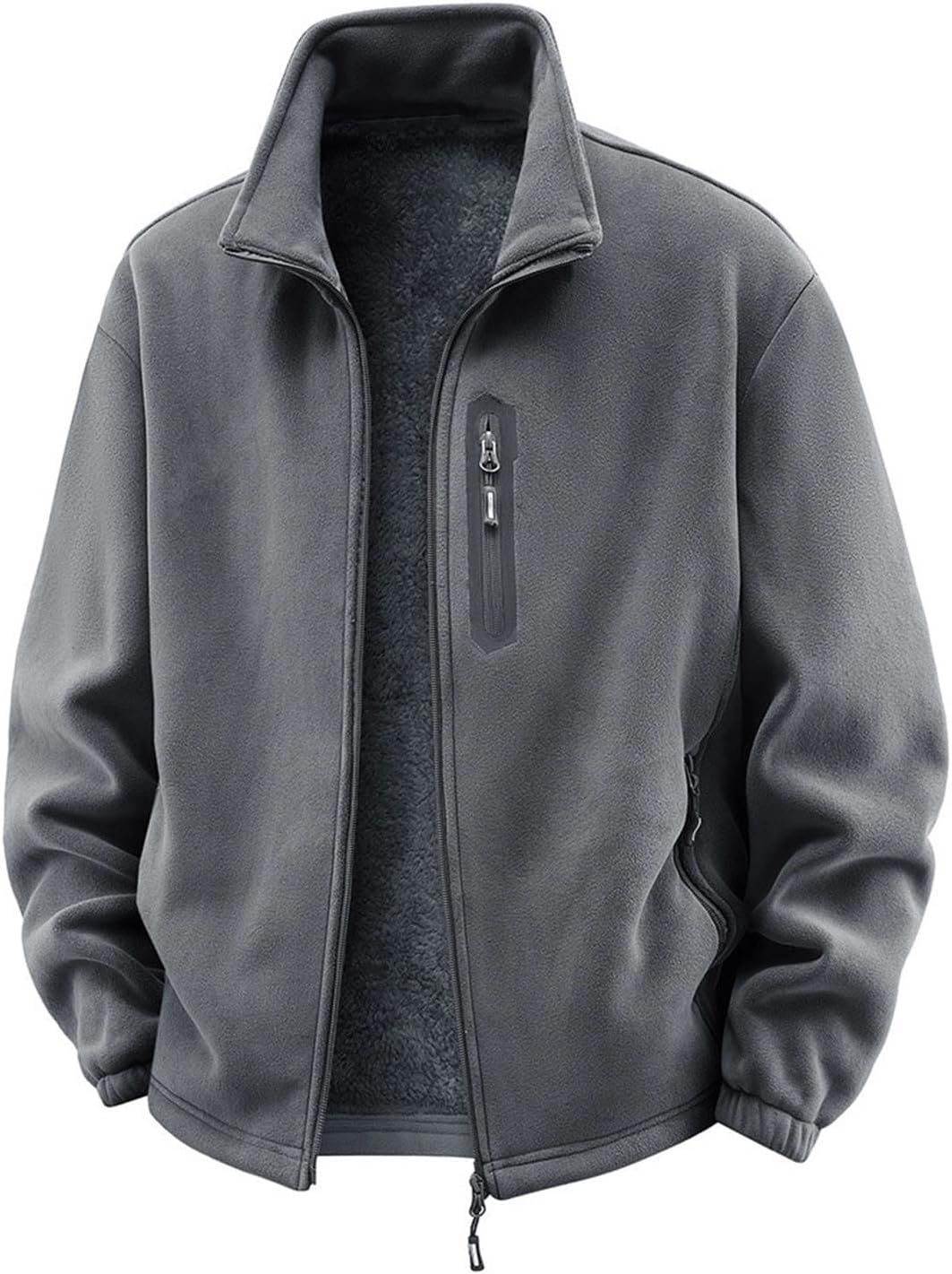 Sherpa Jackets for Men:Fashion Winter Warn Fleece Lined Jacket Hiking Sports Hooded Coats Waterproof Windbreaker