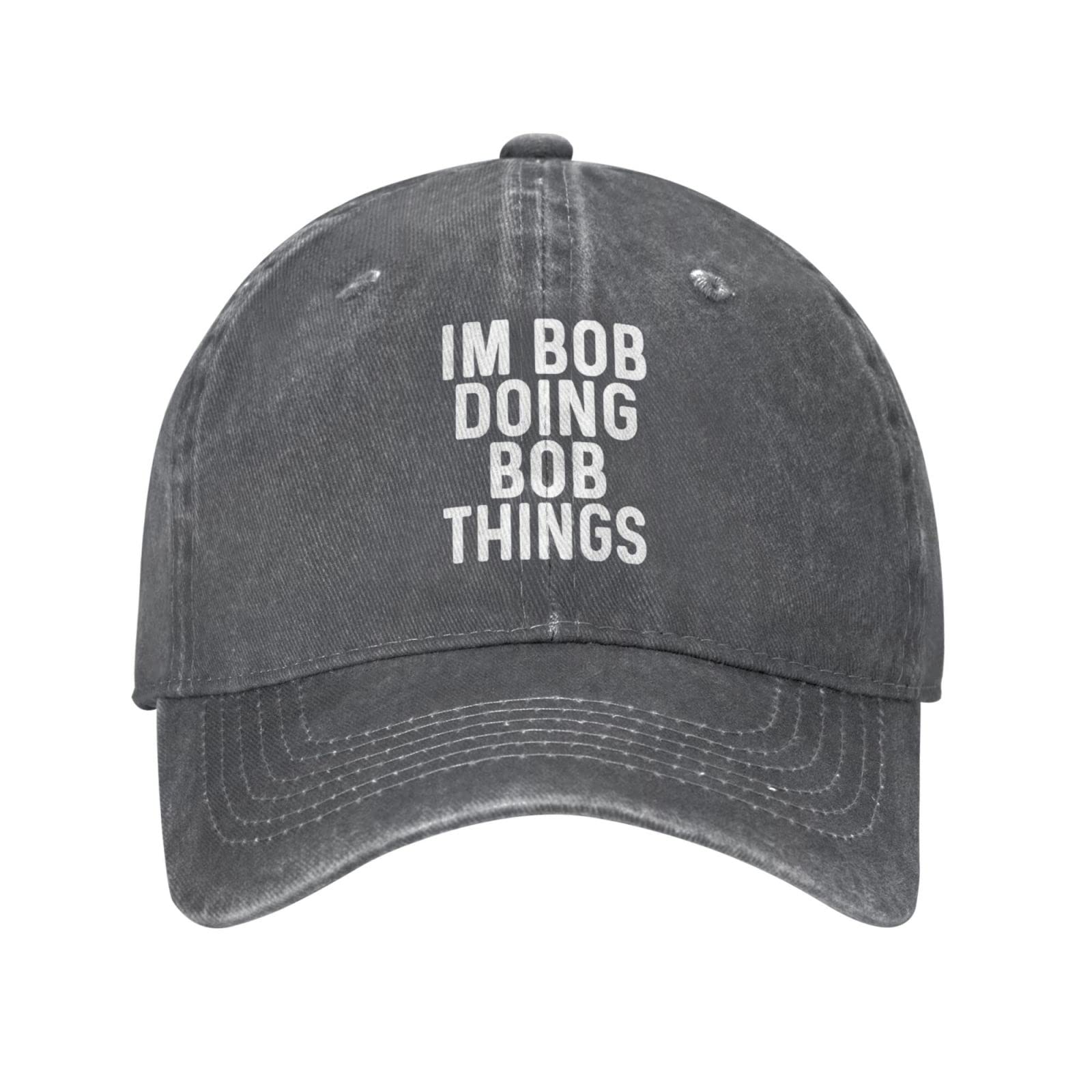 "I Fix Stuff & I Know Things" Funny Dad Hat For Men – Distressed Washed Denim Adjustable Snapback Cap - View #6