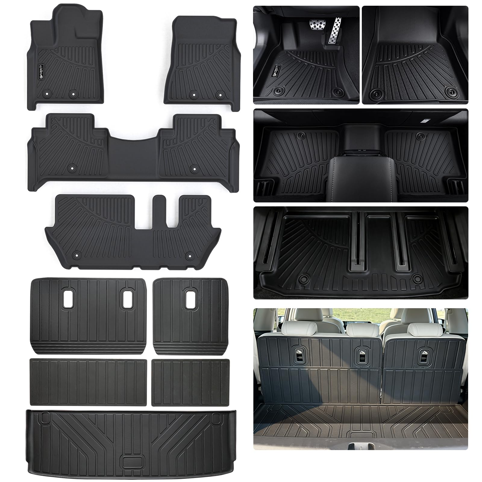 Amazon.com: Floor Mats for 2025 2026 Nissan Armada/Infiniti QX80 8