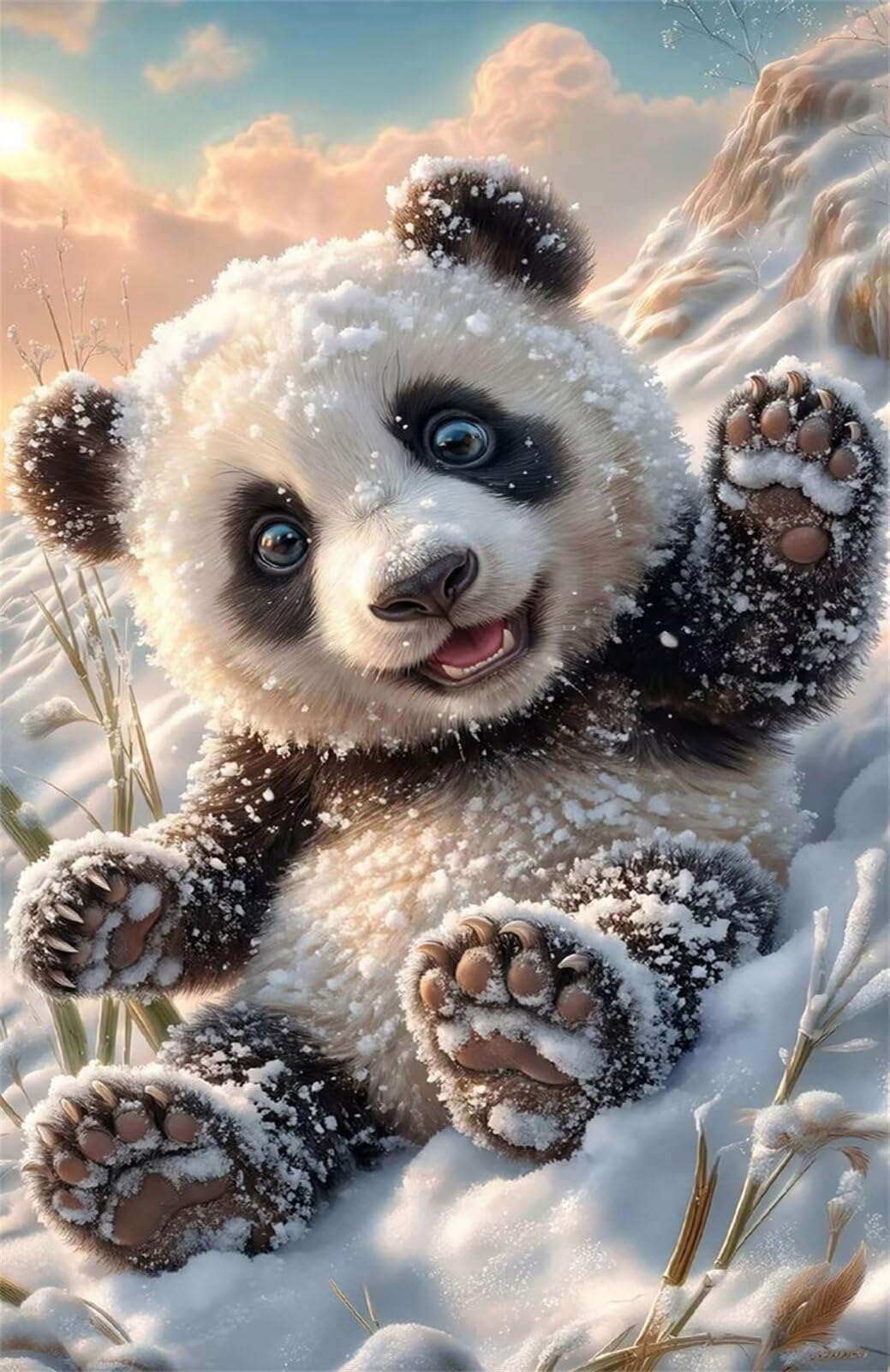 1314 Pezzi Puzzle Adulti Panda Nevi, Puzzle Impegnativo Decorazione Interna e Regalo