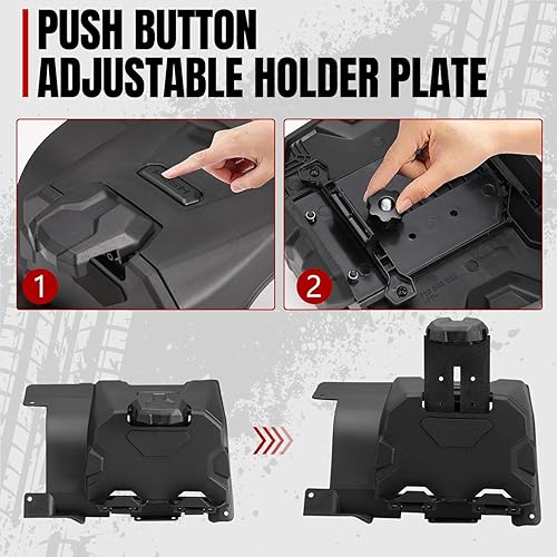 Miniatura 4 de A & UTV PRO Defender - Soporte para tablet para dispositivo eléctrico, soporte para teléfono con caja de almacenamiento, bandeja organizadora para