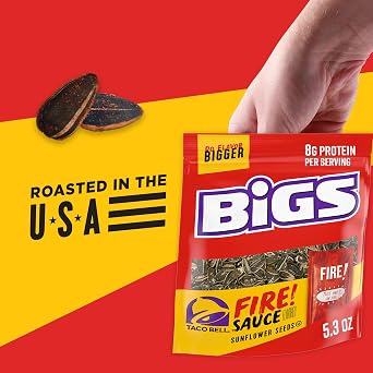 BIGS Sunflower Seeds, Fire Flavor, 5.35 oz.
