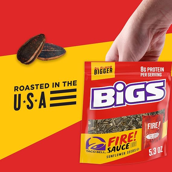 BIGS Sunflower Seeds, Fire Flavor, 5.35 oz.