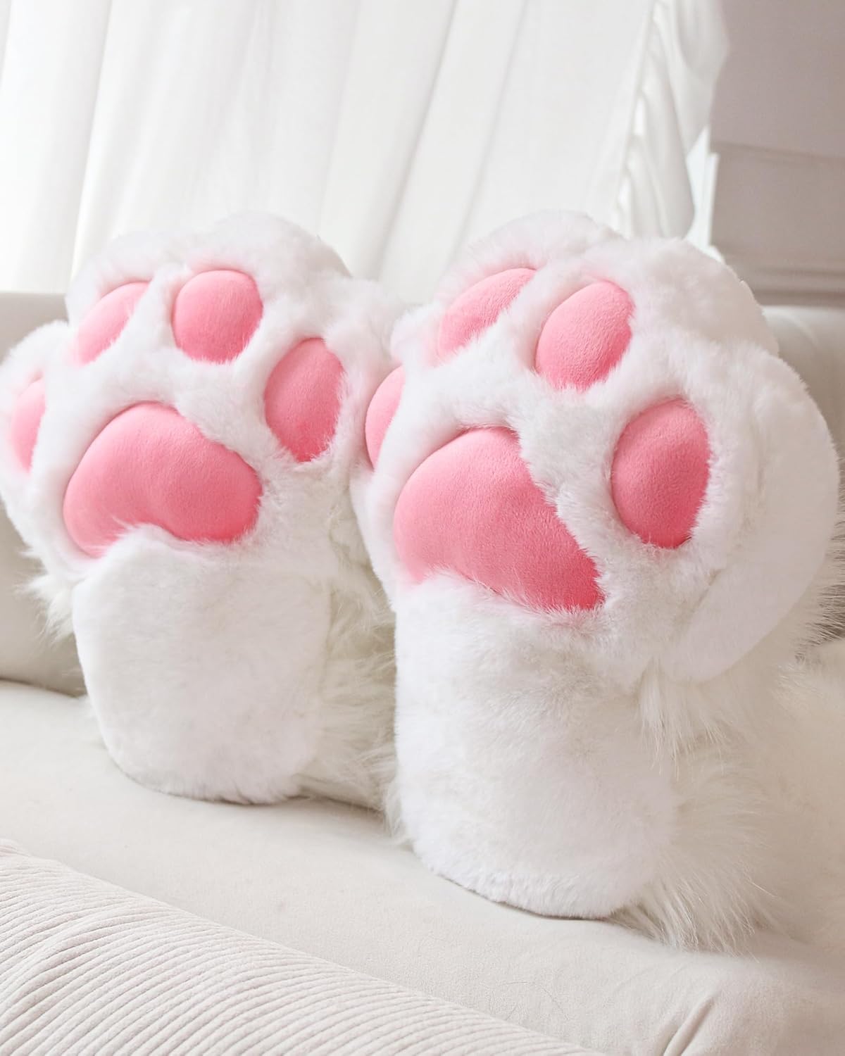 Cosplay Animal Cat Plastic Claws for Fursuit Feet Paw Shoes Furry Paw Slippers Adults Costume Accessories Set - Image 3