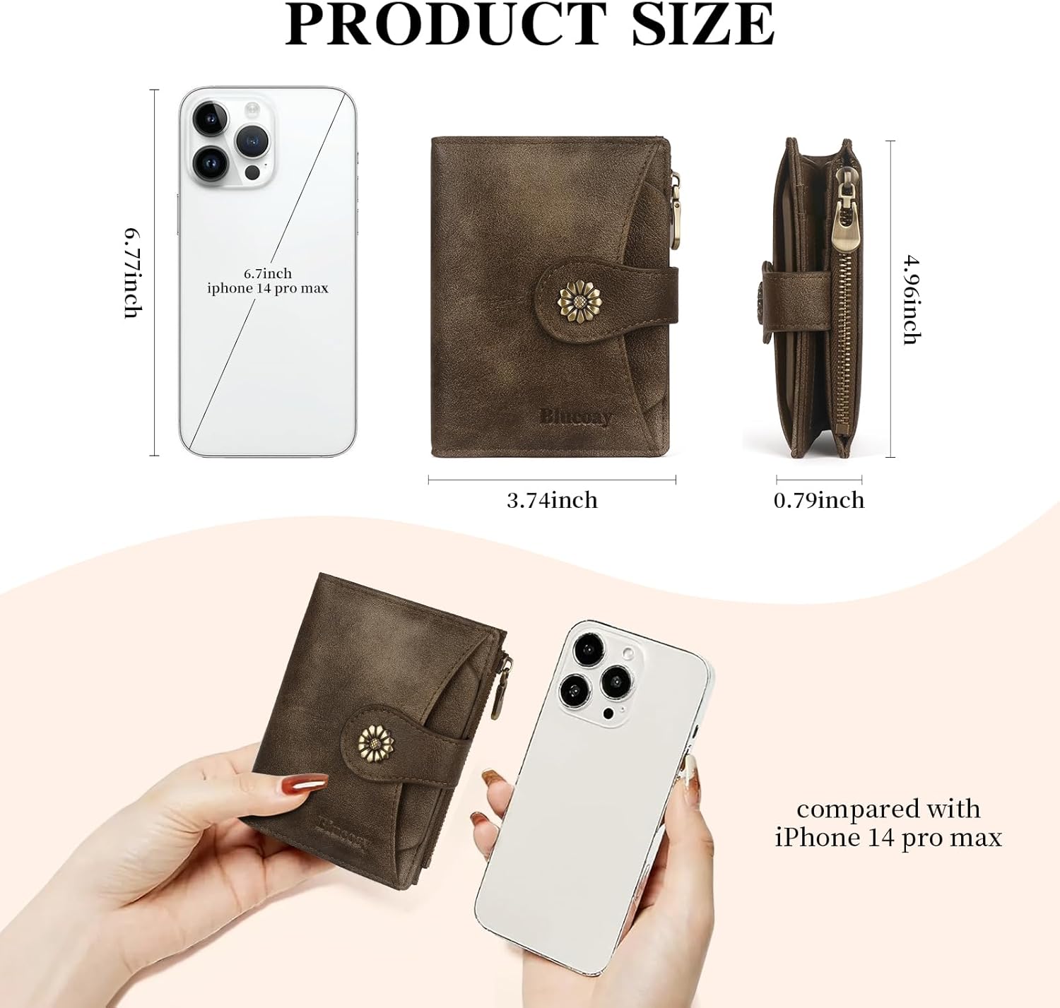 Womens Wallet,RFID Blocking Wallet Women Soft Leather Bifold Wallets For Women Card Holder With Removable ID Window partridge - Image 4