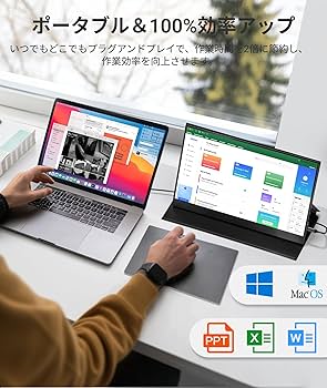 Ingnok モバイルモニター 15.6インチ FHD 非光沢 Ingnok モバイルモニター 15.6インチ モバイルディスプレイ FHD