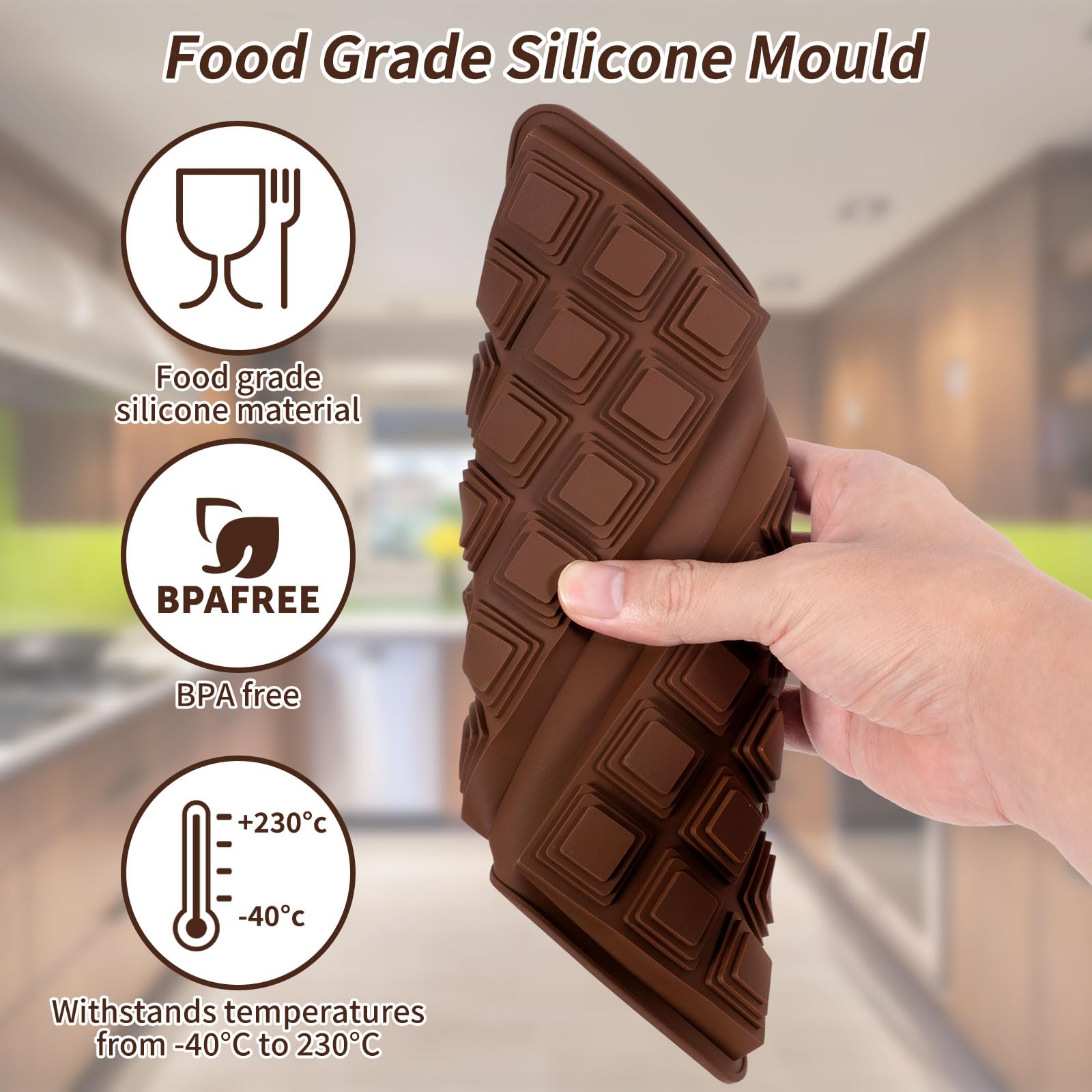 Stampo Per Cioccolato In Silicone Antiaderente - Per Dolci Fatti In Casa - Foto 10