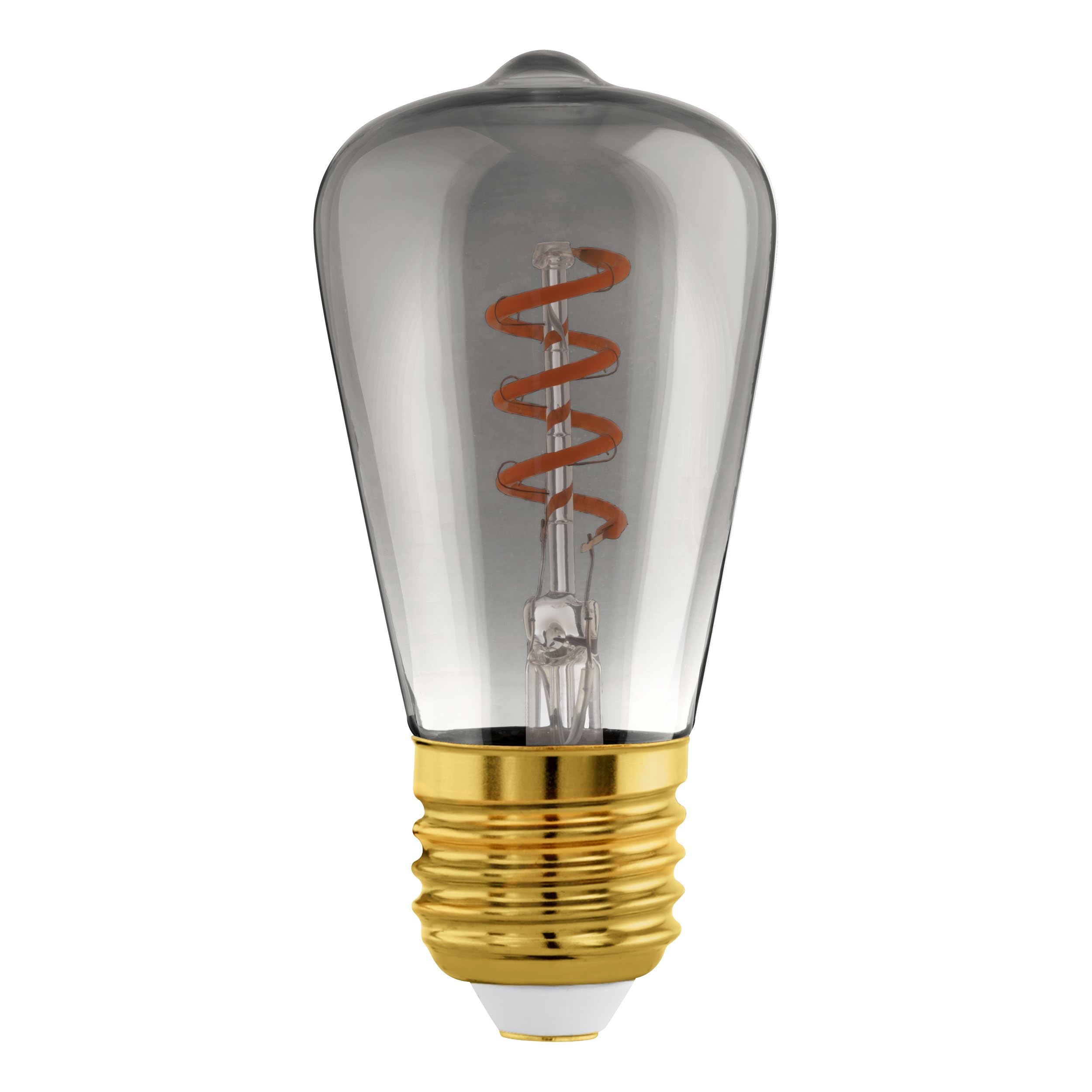 Eglo E27 Led Bulb 4W St48 2,000K Filament Smoky Dimmable