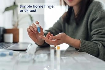 Welzo Wellman Health Test Kit | Comprehensive Male Wellness Screening | Vitamin D, B12, Testosterone, Iron, Lipids, Hormones & More | At-Home Finger-Prick Sample Kit | Men’s Health Monitoring