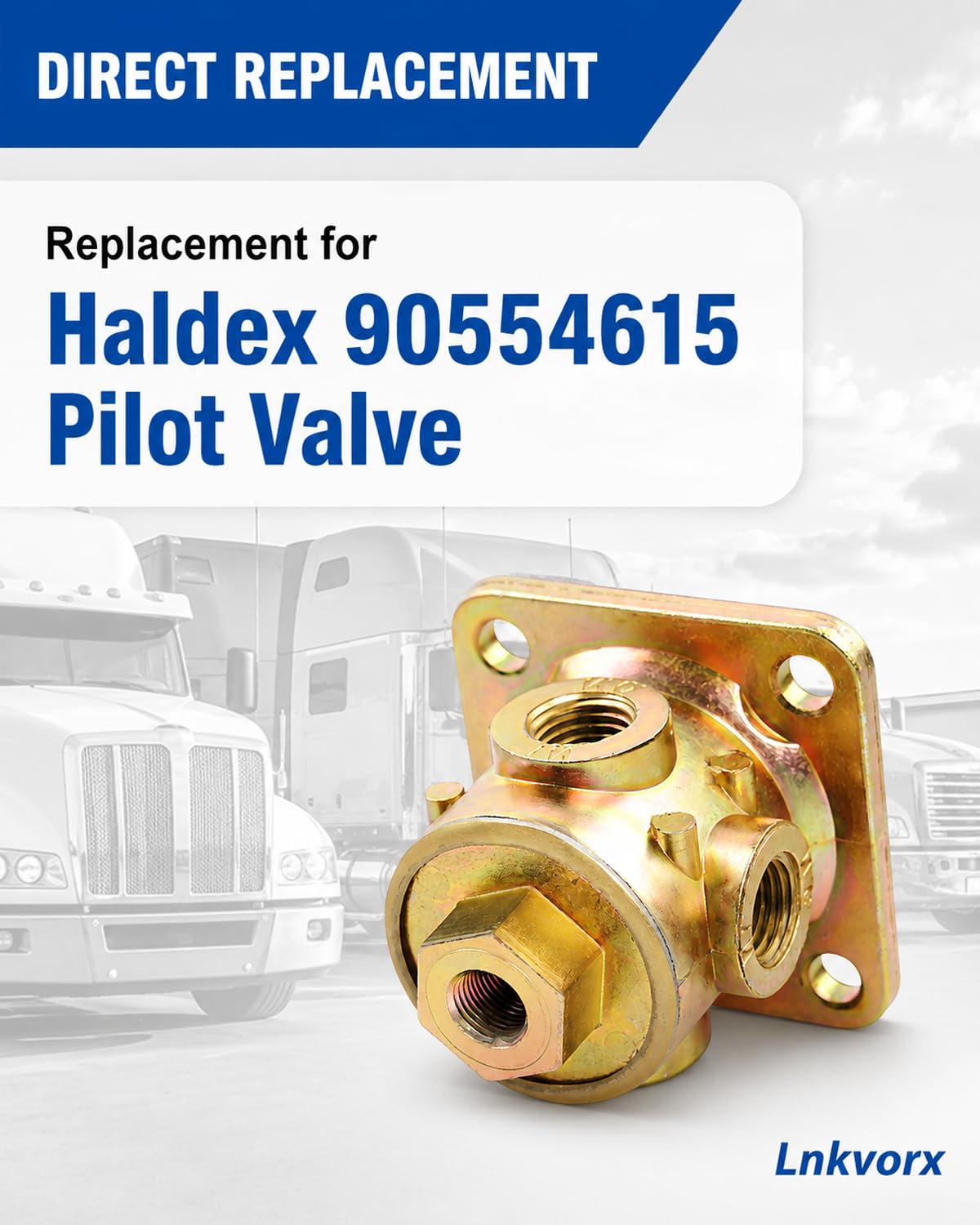 90554615 3-Way Pilot Valve, 1/8-1/4 in NPT Ports, Compatible with