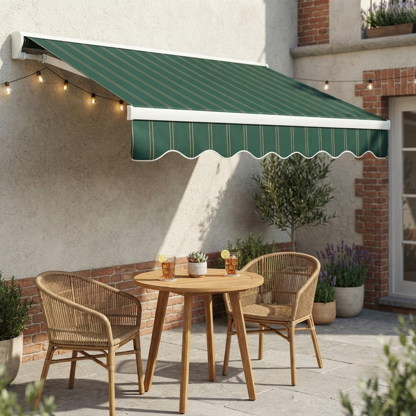 Techo de repuesto acrílico para toldo retráctil lona impermeable premium 6.9x3.5m