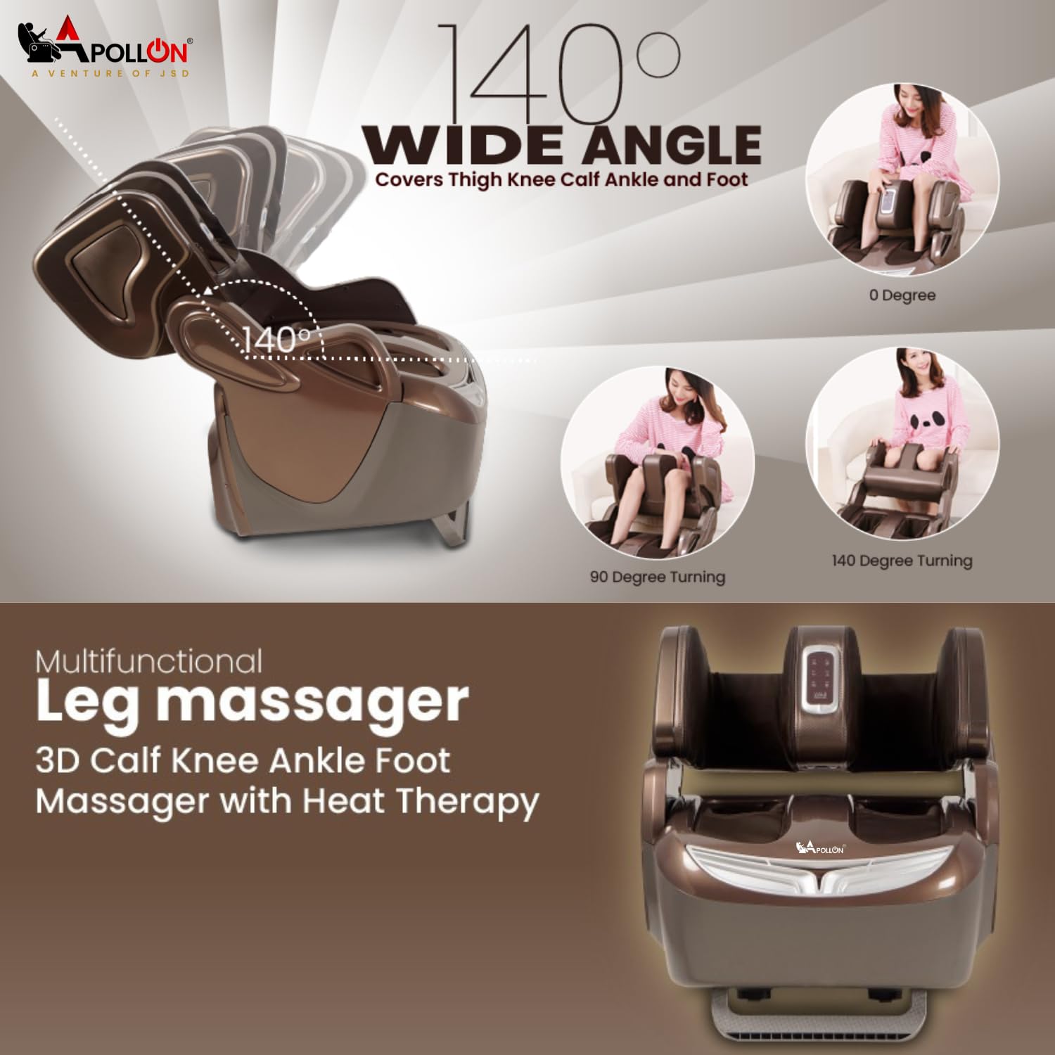 Apollon 868/416 For legs, legs, thigh and knee massage, 360 ° full rap airbags, 3 levels of separate massage combinations with corded electric (brown) with 3 levels of 3 levels of 3 levels for pain relief heating therapy. Apollon 868/416 For legs, legs, thigh and knee massage, 360 ° full rap airbags, 3 levels of separate massage combinations with corded electric (brown) with 3 levels of 3 levels of 3 levels for pain relief heating therapy.