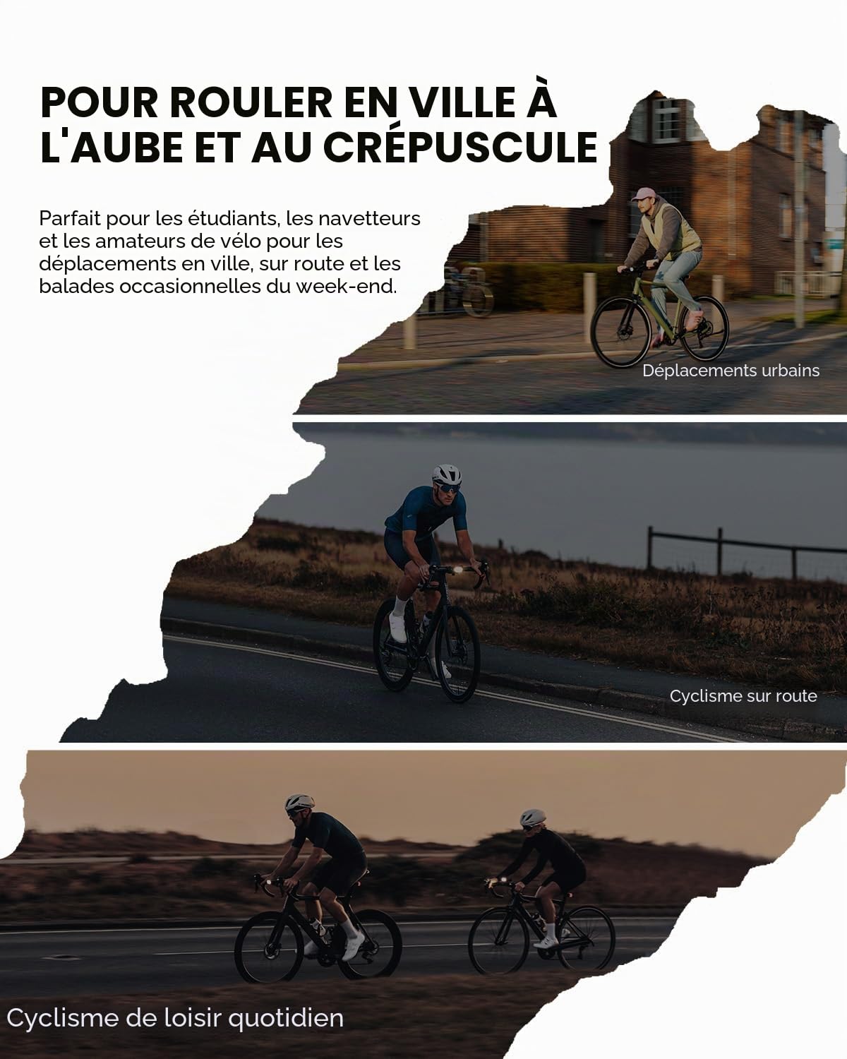 Magicshine Éclairage vélo ultraléger URBO FL 48g, Phare Avant Ultra-Lumineux pour Les trajets urbains et Le Cyclisme sur Route, étanche IPX6, Fixation Rapide, Batterie 900 mAh, autonomie de 14,5 h