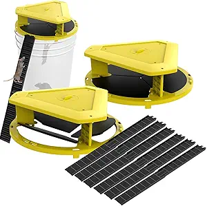 Mouse Trap Bucket-Mouse Traps Indoor for Home-Multi-Catch,Auto-Reset,Humane Rat Trap-5 Gallon Bucket Compatible（2 Pack）