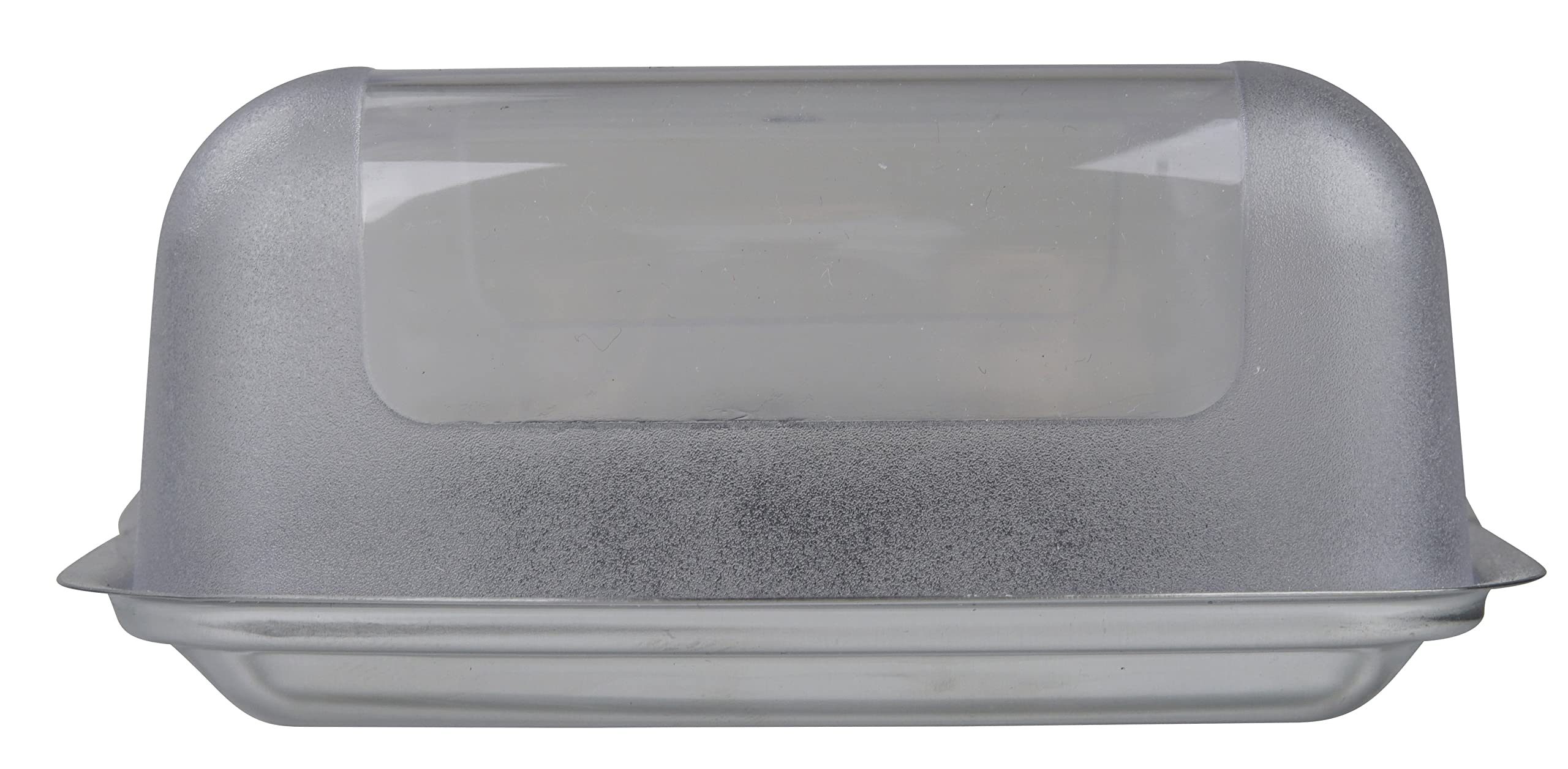 Fackelmann Butter Box Set of San/Stainless Steel, Transparent/Silver, 6.5 x 4.1-Inch, 2-Piece, 16.5 x 10.5 x 5 cm - Image 3