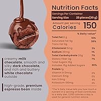 Vista 2 de Nutic Granos de café expreso cubiertos de chocolate - 1 libra, surtido de chocolate blanco, con leche y chocolate negro - Espresso en grano a granel