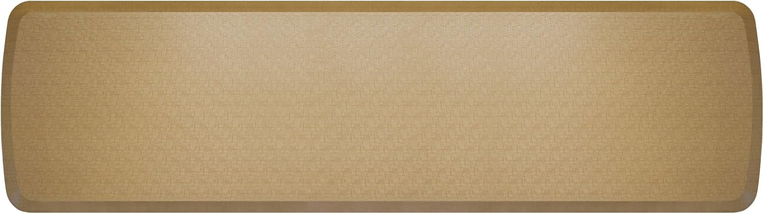 GelPro Elite Premier Anti-Fatigue Kitchen Comfort Floor Mat, 20x72”, Linen Khaki Stain Resistant Surface with Therapeutic Gel and Energy-Return Foam for Health and Wellness