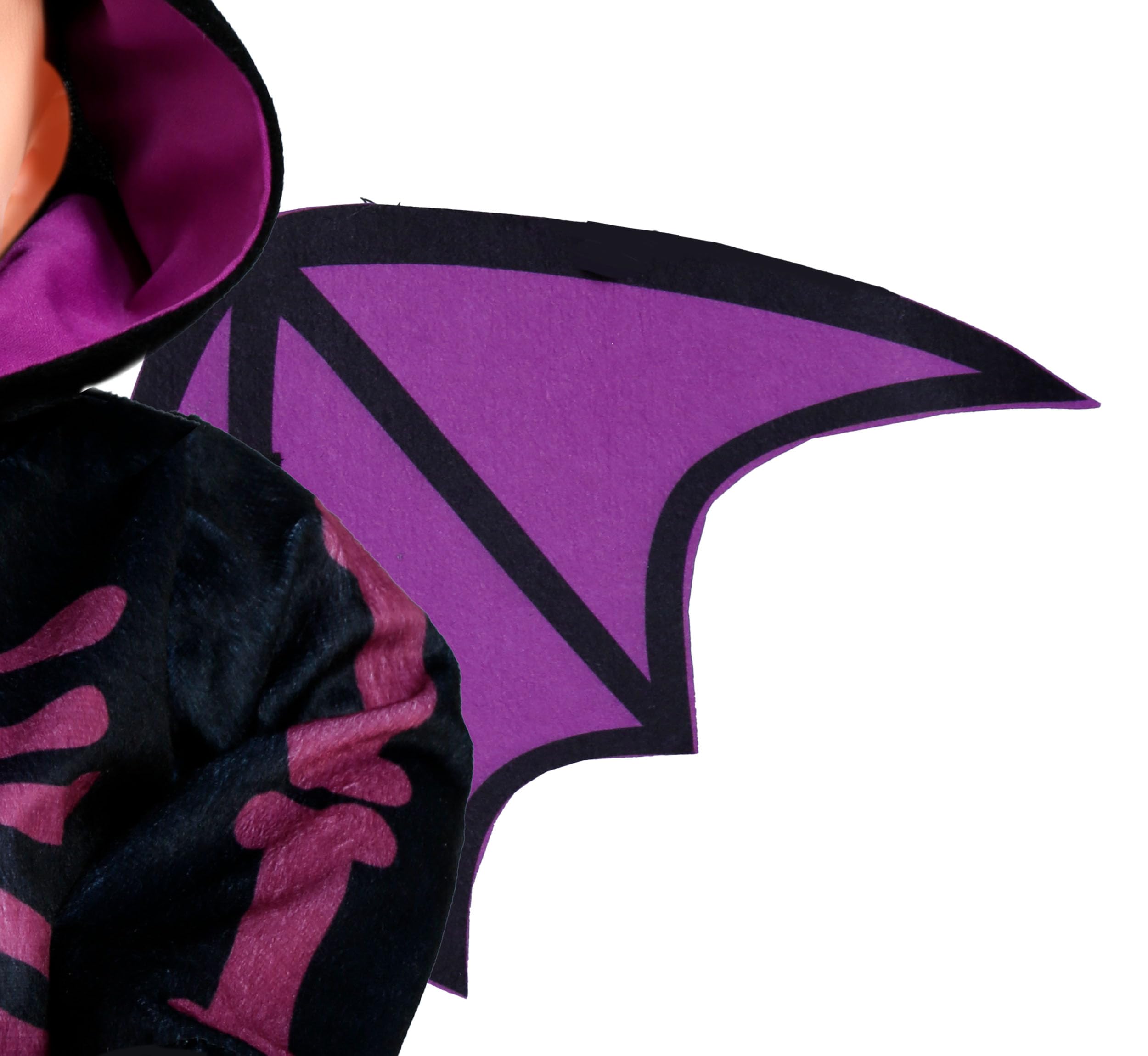 FIESTAS GUIRCA Cute Purple Bat Baby Fancy Dress Costume - Toddler Costume Including Bat Onesie with Wings - Baby Boys Age 18-24 Months - Image 4