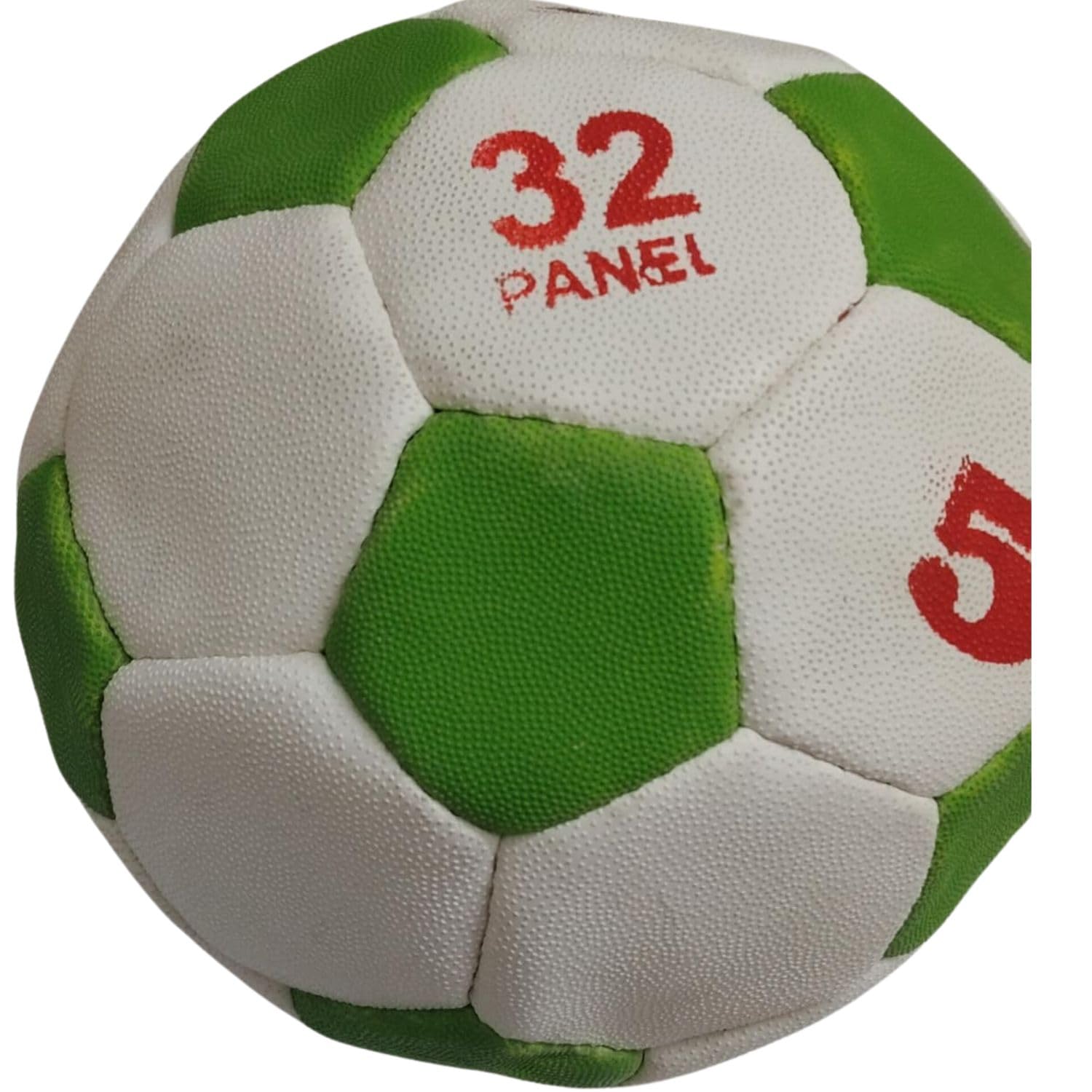 Soccer Ball, Size 5, White and Green with Red Numbers, 32 Panel Design-image-15