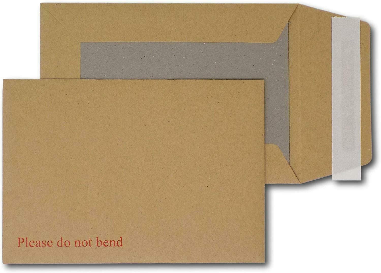 A6 / C6 Envelope – 162mm X 114mm Manilla/Kraft Please Do Not Bend Envelopes Hard Board Backed - View #6