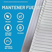 Vista 5 de Raptor Tapa de micromalla de acero inoxidable para canaleta, grado profesional, para proyectos DIY, adapta cualquier tipo de techo o canaleta