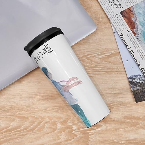 Miniatura 6 de Taza de café de anime con tapa de viaje con tapa de 12 onzas