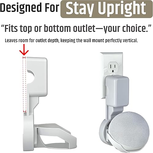 Miniatura 4 de ] Soporte de pared para Dot 4ª y 5ª generación y Hopestar H52, soporte de suspensión de salida con gestión de cables integrada, sin taladrar