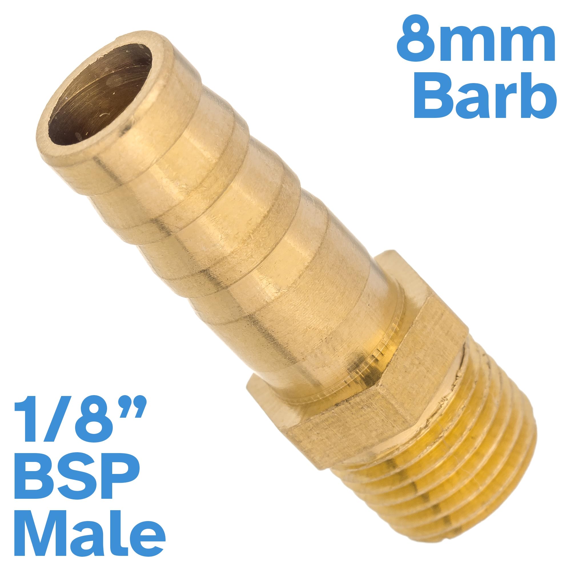 Messing Reduzieradapter 10 Mm Auf 8 Mm – Gerade M Produktbild-Vorschau 4