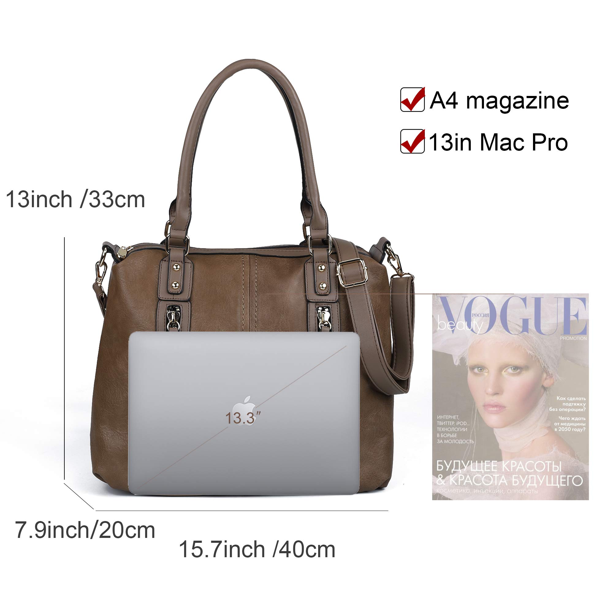 Gladdon Borsa a tracolla da donna con tasche multiple per viaggi | L