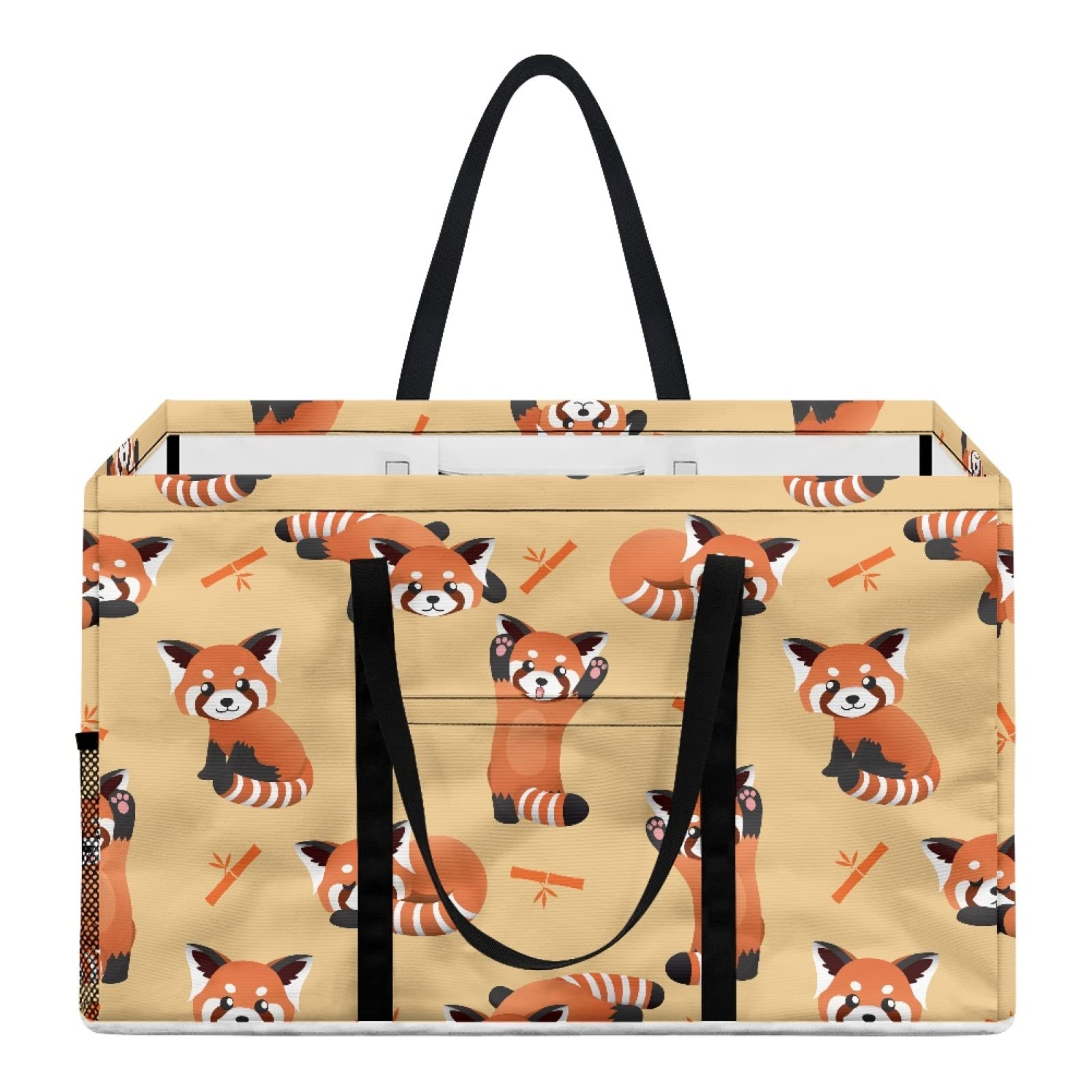 Panier à linge pliable en bambou raton laveur pour chambre bébé