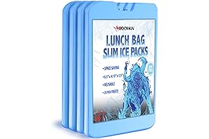 Kona Ice Packs for Lunch Boxes -Reusable Long Lasting Cooler Ice Packs...