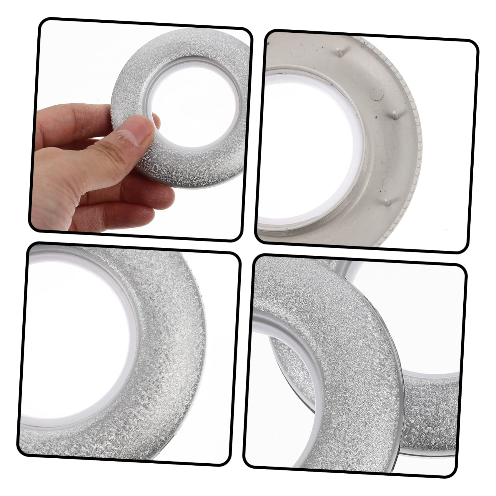 SOLUSTRE 80Pcs Plastic Curtain Rings Drapery Grommets for Easy Installation No Tools Needed Suitable for Home Decor and Curtains Elegant Design for Various