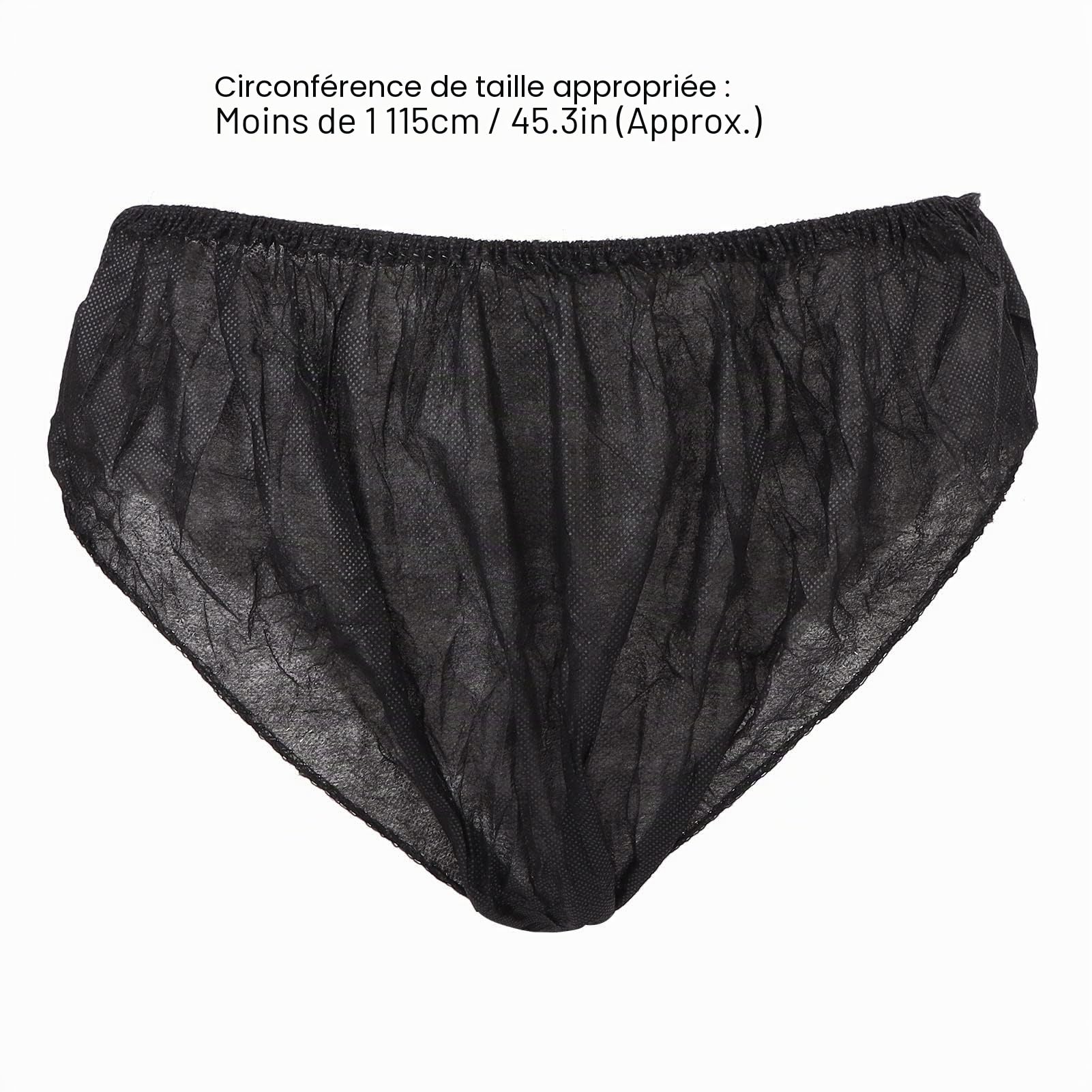 Sous-vêtements Jetables 50pcs pour Femme Homme, Culottes de Maternité Jetables Après Accouchement, Boxers de Voyage Réutilisables pour Usage Quotidien ou Hospitalier