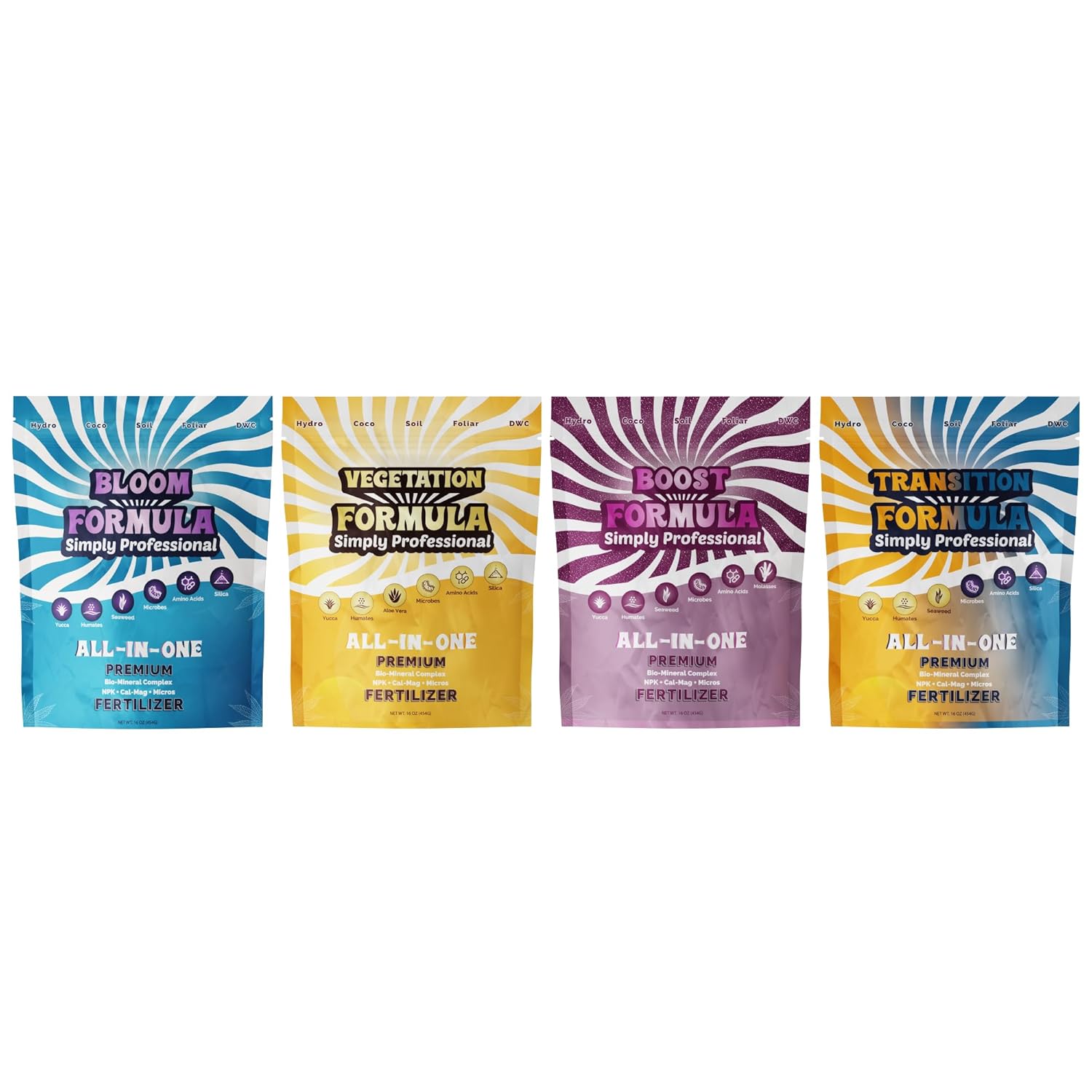 Bloom Formula – Premium Fertilizer for Indoor & Outdoor Plants – Organic Mineral Hybrid Bloom Booster – Water-Soluble Plant Food with Seaweed & Yucca – Made in USA - 1 LB Pouch
