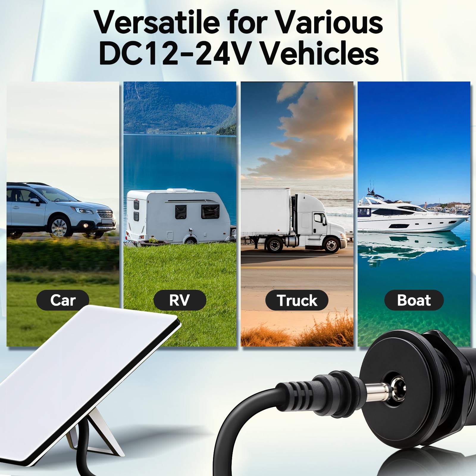 Acegoo Adattatore Power Boost da 12 V per Starlink Mini, convertitore step-up da 12 V a 24 V a mini piatto Power SL, presa di alimentazione in alluminio da 24 V CC per camper, barche, rimorchi, auto