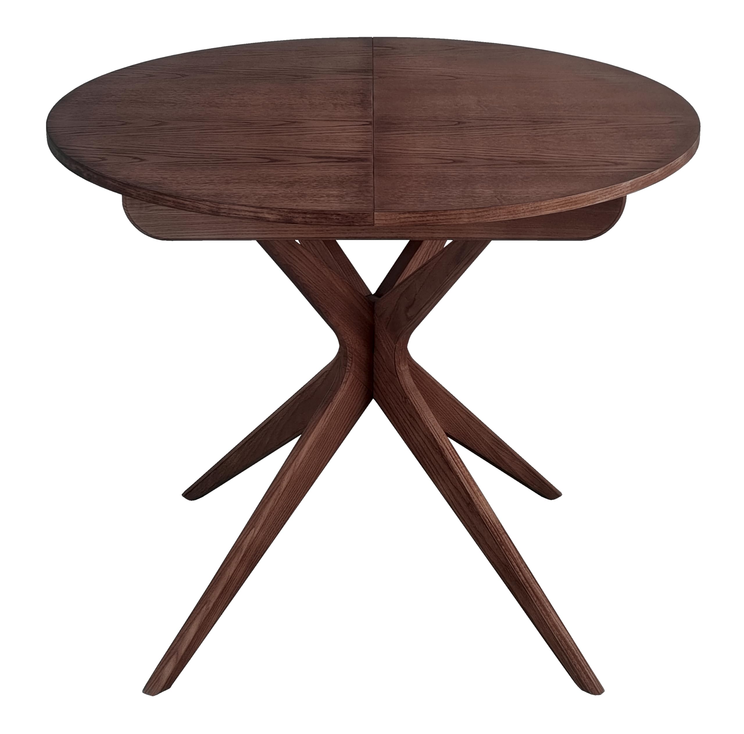 Table à manger 90cm Jubi Ragaba en bois de noyer pour intérieur chic