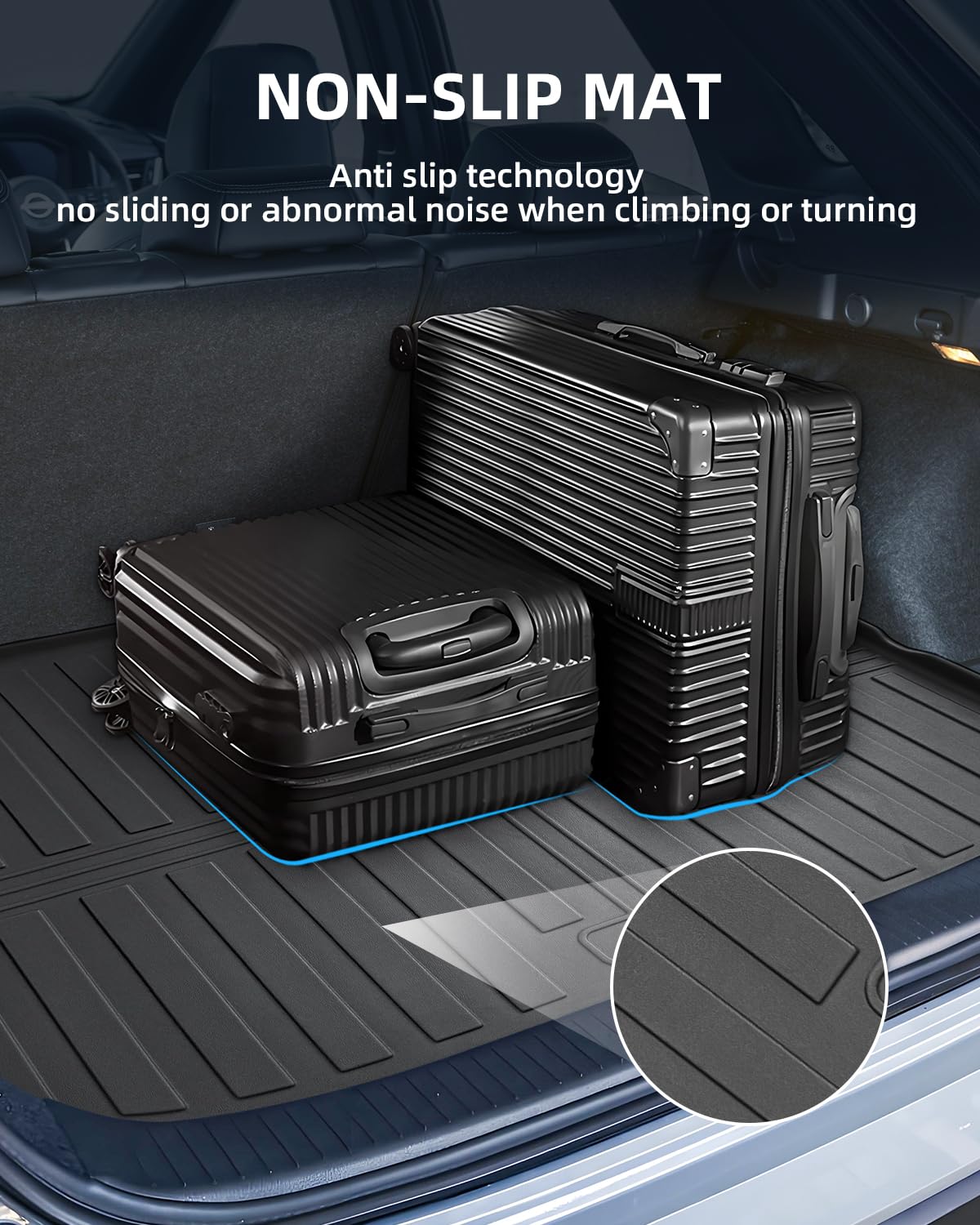 TPE Alfombras Maletero para Nissan Qashqai e-Power MHEV 2021-2026 | Alfombrillas Maletero Originales, Protector Maletero Antideslizantes e Impermeables, Funda Maletero con Bordes Elevados